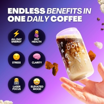 Everyday Dose Mushroom Coffee for Focus and Energy Boost