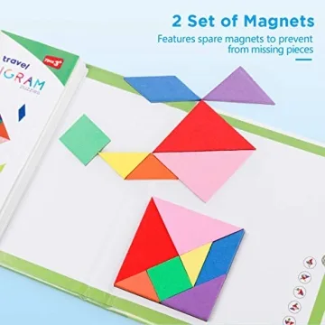 Vanmor Travel Tangram Puzzle - Engaging Brain Teaser for Kids