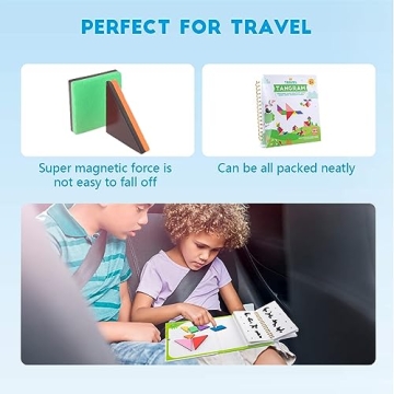 Vanmor Travel Tangram Puzzle - Engaging Brain Teaser for Kids