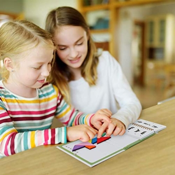 Vanmor Travel Tangram Puzzle - Engaging Brain Teaser for Kids