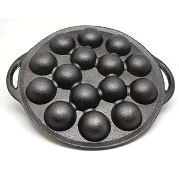 Kasian House Cast Iron Griddle for Poffertjes and More