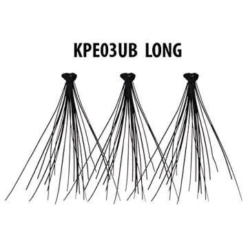 Kiss Envy Ultra Black Flare Long Lashes - Knot Free Design for Comfort and Durability