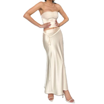 Trendy 2 Piece Beach Skirt Set Perfect for Summer Fun