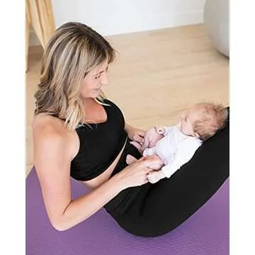 Kindred Bravely Sublime Hands-Free Pumping Sports Bra for Nursing & Breastfeeding, All-in-One (Black, Medium)