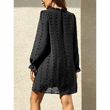Stylish FAMITION Long Sleeve Dress for Women 2024