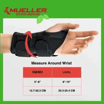 MUELLER Green Wrist Brace for Pain Relief & Support