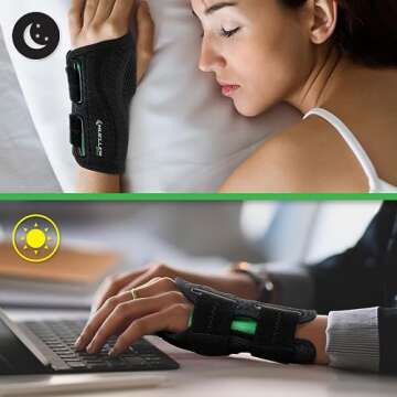 MUELLER Green Wrist Brace for Pain Relief & Support