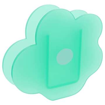 Pink Acrylic Cloud Shaped Flower Vase Make Up Brush Pen Holder Elegant Modern Contemporary Design Vase for Home Office Wedding Decor (Frosted Green)