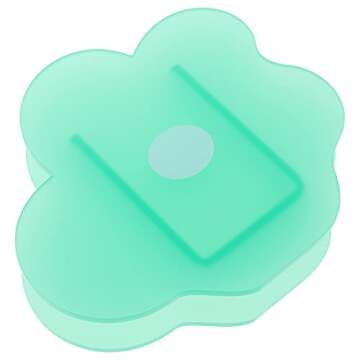 Pink Acrylic Cloud Shaped Flower Vase Make Up Brush Pen Holder Elegant Modern Contemporary Design Vase for Home Office Wedding Decor (Frosted Green)