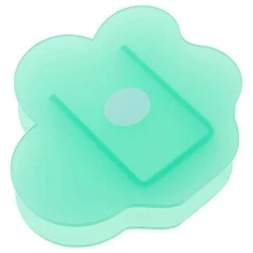 Pink Acrylic Cloud Shaped Flower Vase Make Up Brush Pen Holder Elegant Modern Contemporary Design Vase for Home Office Wedding Decor (Frosted Green)