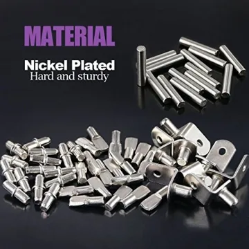 Swpeet 120Pcs Shelf Pins Kit - Versatile Shelf Support Pins
