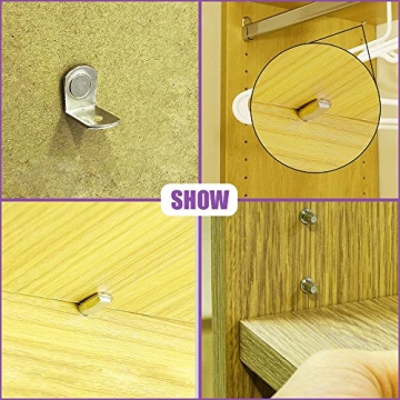 Swpeet 120Pcs Shelf Pins Kit - Versatile Shelf Support Pins