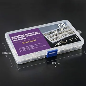 Swpeet 120Pcs Shelf Pins Kit - Versatile Shelf Support Pins