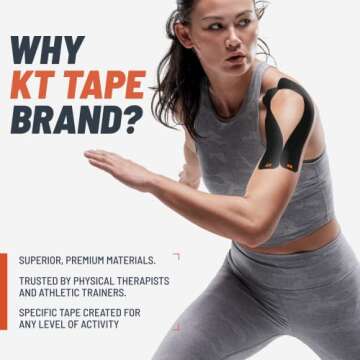 KT Tape, Original Cotton, Elastic Kinesiology Athletic Tape, 16’ Uncut Roll, Beige