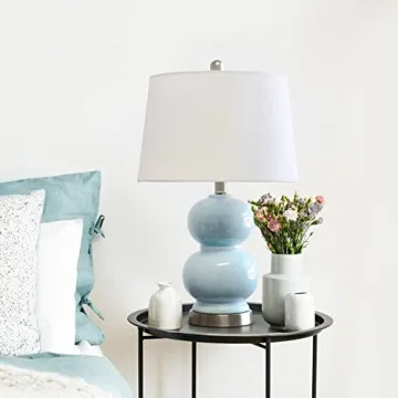 Elegant Blue Ceramic Bubble Lamp for All Home Styles