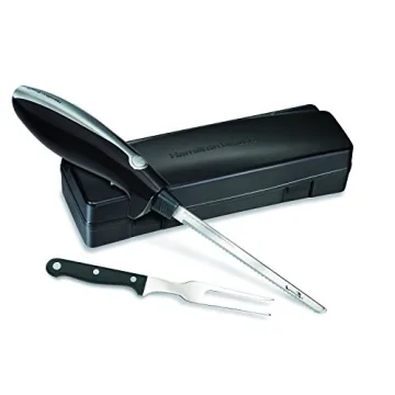 Hamilton Beach Electric Knife for Carving Meats, Poultry, Bread, Crafting Foam and More, Storage Cas...