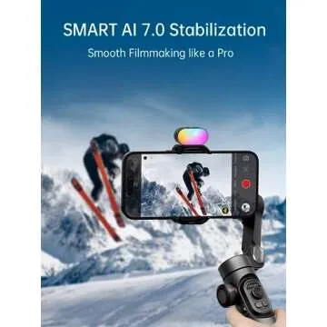 Gimbal Stabilizer Smartphone iPhone Video: iPhone Stabilizer Gimbal Smartphone Foldable 3-Axis Handheld Portable Android Gimbal TikTok YouTube Vlog Recording AOCHUAN Smart XE Series (Smart XE KIT)