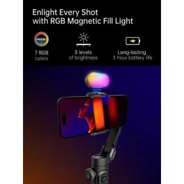 Gimbal Stabilizer Smartphone iPhone Video: iPhone Stabilizer Gimbal Smartphone Foldable 3-Axis Handheld Portable Android Gimbal TikTok YouTube Vlog Recording AOCHUAN Smart XE Series (Smart XE KIT)