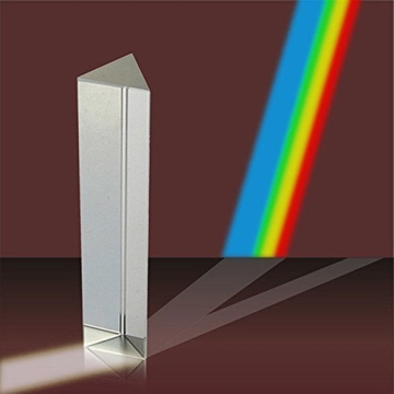 Amlong 6 Inch Crystal Optical Glass Prism for Light Spectrum