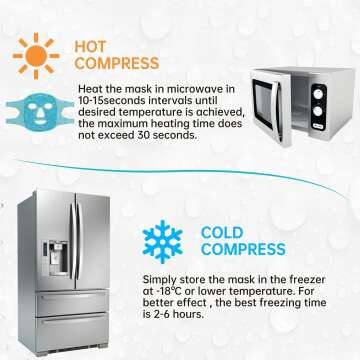 Cold Face Eye Mask Ice Pack for Puffiness Relief