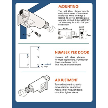 Premium Soft Close Damper Pack for Quiet Cabinets