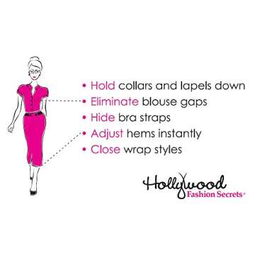 Hollywood Fashion Secrets Fashion Tape Tin, 4 Pack x 36 ct tin