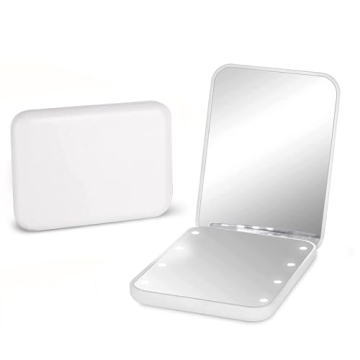 Kintion LED Travel Makeup Mirror 2-Sided Compact Light
