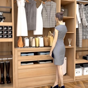 SPACEKEEPER Adjustable Shelf Divider for Perfect Organization