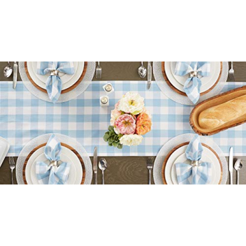 DII Buffalo Check Table Runner for Festive Dining