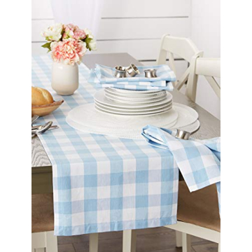 DII Buffalo Check Table Runner for Festive Dining