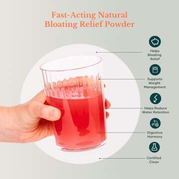 Glow Bloating SOS Powder, 4.23 Oz, Bloating Relief for Women with Morosil & Digestive Enzymes, for Water Retention, Metabolism, Gut Health & Immune Support, Hormone-Free, Citrus Orange