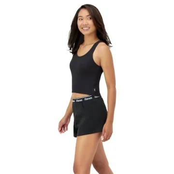 Hanes Women's Comfywear Rib Tank and Sleep Shorts Set