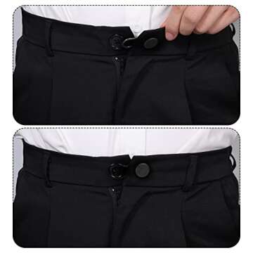 12pcs Adjustable Pants Button Extenders for Major Comfort