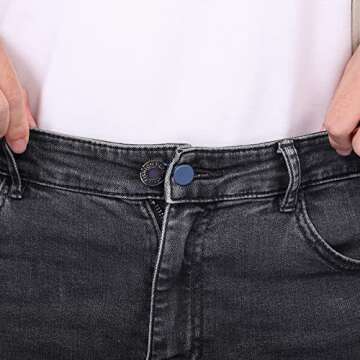 12pcs Adjustable Pants Button Extenders for Major Comfort