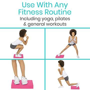 Vive Balance Pad - Foam Board Yoga Mat Block for Physical Therapy, Stability, Workout, Knee and Ankle Exercise - Equipment for Strength Training, Rehab - Large Floor Pad for Adults, Kids