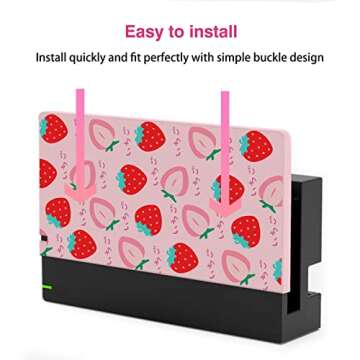 TIKOdirect Custom Faceplate Cover for Nintendo Switch Charging Dock, Hard PC Slim Shell Anti-Scratch...