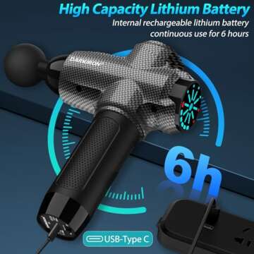 DARKIRON 10-Speed Muscle Massage Gun for Athletes