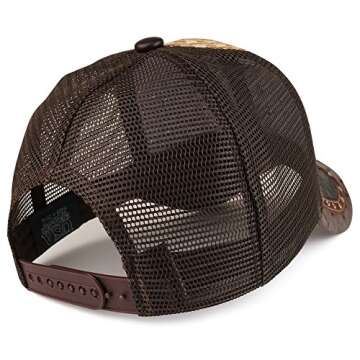 Trendy Cowboy Hat with Metallic Rodeo Emblem - Tan Brown