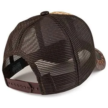 Trendy Cowboy Hat with Metallic Rodeo Emblem - Tan Brown