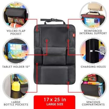 Helteko Car Seat Organizer for Ultimate Travel Organization