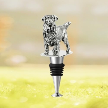 Golden Retriever Dog Wine Bottle Stopper, Golden Retriever Gifts with Gift Box, Wine Gifts Christmas Birthday Gifts for Women Men Dog Lovers, Wine Stopper for Wine Champagne Prosecco