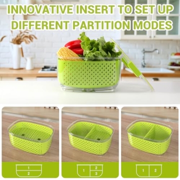 LUXEAR Fresh Produce Storage Containers 3-Piece Set