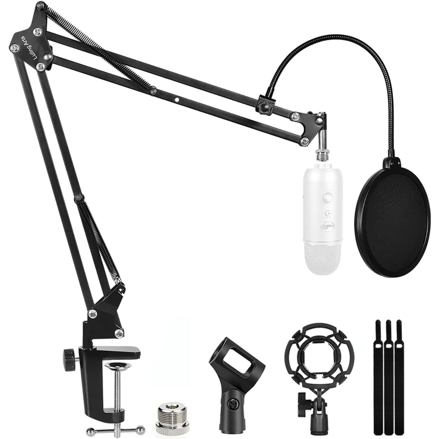 Heavy Duty Mic Boom Arm for Yeti & HyperX