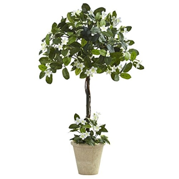 Stunning Nearly Natural 3ft Stephanotis Flower Topiary