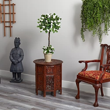 Stunning Nearly Natural 3ft Stephanotis Flower Topiary