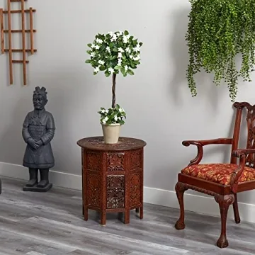 Stunning Nearly Natural 3ft Stephanotis Flower Topiary