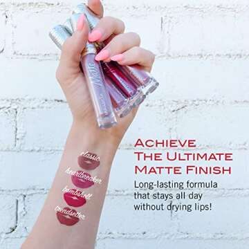 Mirabella Luxe Matte Lip Gloss for All-Day Wear and Comfort