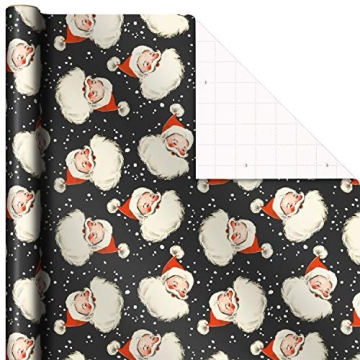 Hallmark Retro Christmas Wrapping Paper 3 Rolls 120 Sq Ft