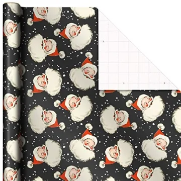 Hallmark Retro Christmas Wrapping Paper 3 Rolls 120 Sq Ft