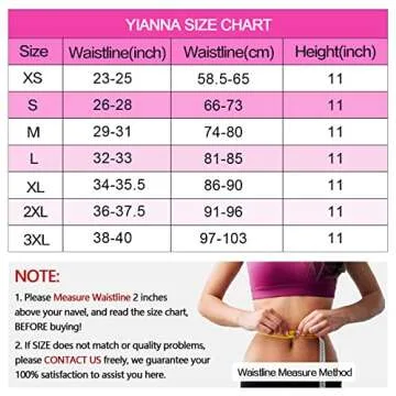 YIANNA Latex Waist Trainer for Women Tummy Control Jsculpt Double Sweat Trimmer Belt Workout Training Sport Girdle, YA2223-Black-S